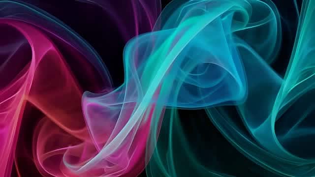 Flowing abstract vibrant cosmic smoke energy background AI video preview