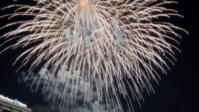 Spectacular fireworks display at night time celebration AI video preview