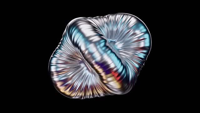 抽象金属流体模拟视觉背景 AI video preview
