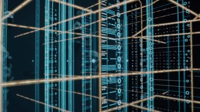 未来感数字数据连接科技界面 AI video preview