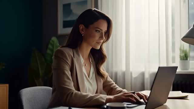 Business professionals having remote meetings and discussions AI video preview