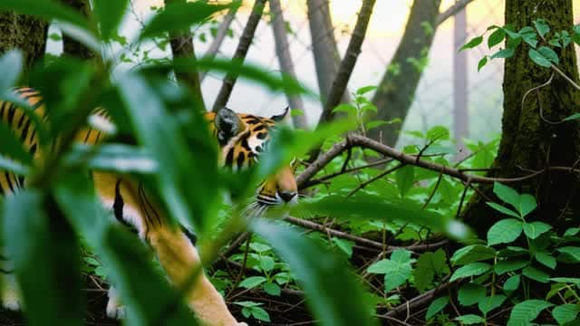 野生動物、叢林、森林AI影片素材 AI video preview