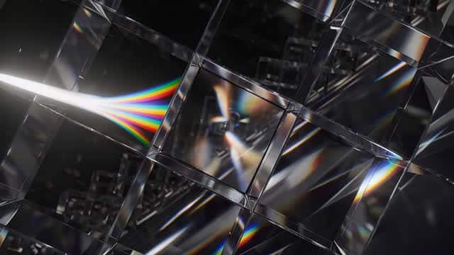 发光的抽象未来几何背景 AI video preview