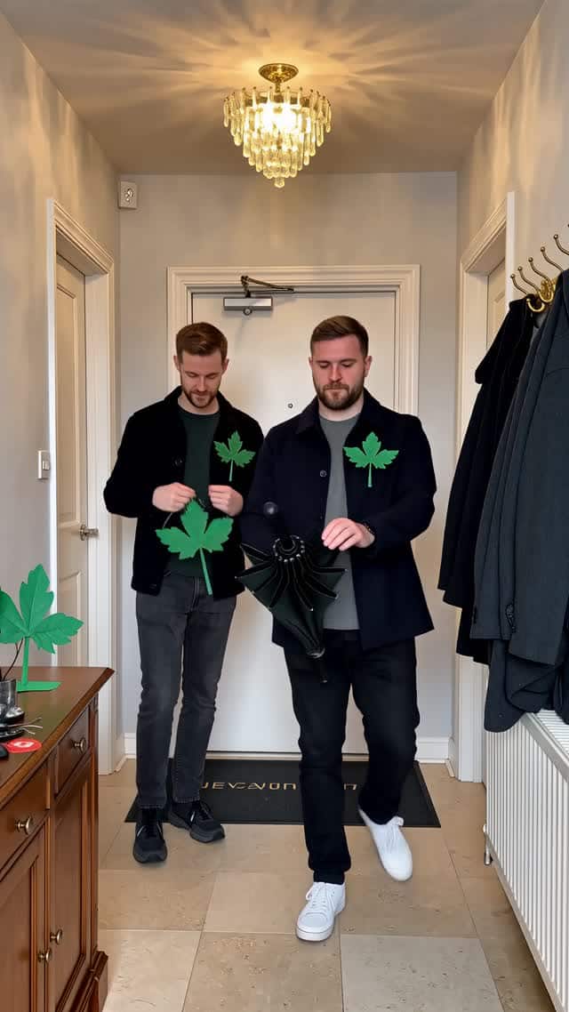 People celebrating St. Patrick's Day at a parade AI video preview